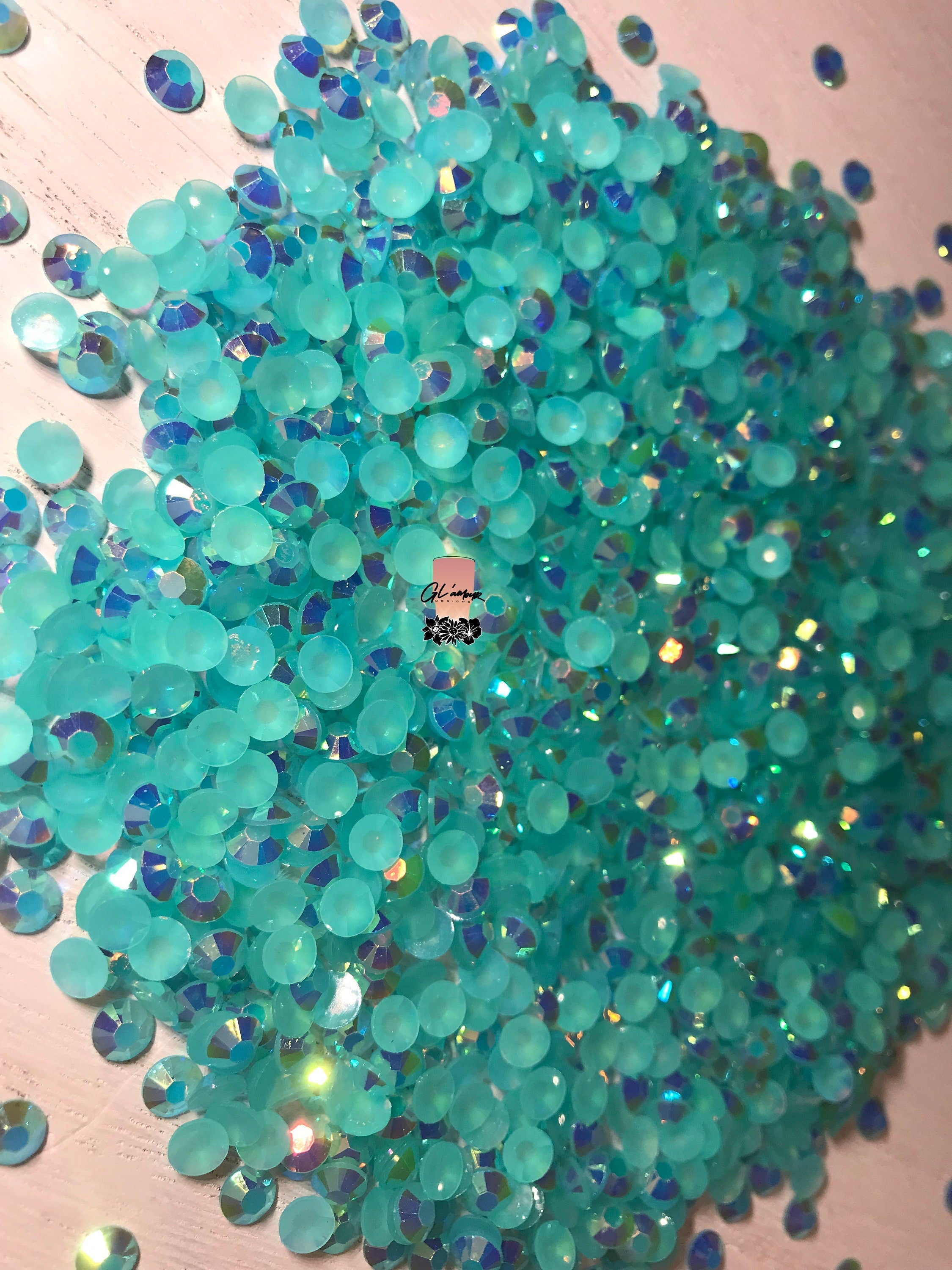 Jelly Light Aquamarine AB - Rhinestones Flatback Non Hot Fix