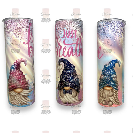 Just Breathe Gnomes Tumbler