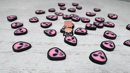 Pink Alien Polymer Slices - 10mm Large