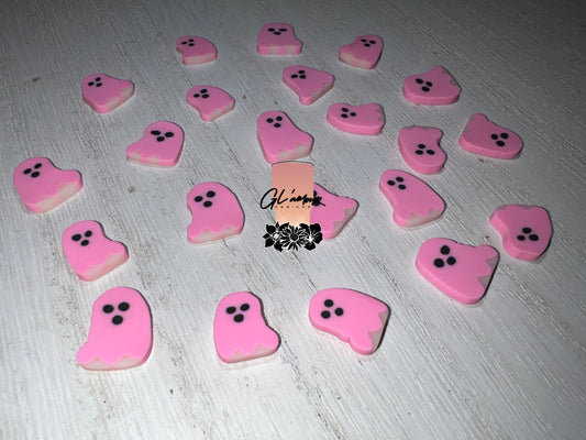 Pink Ghost Polymer Slices - 10mm Large