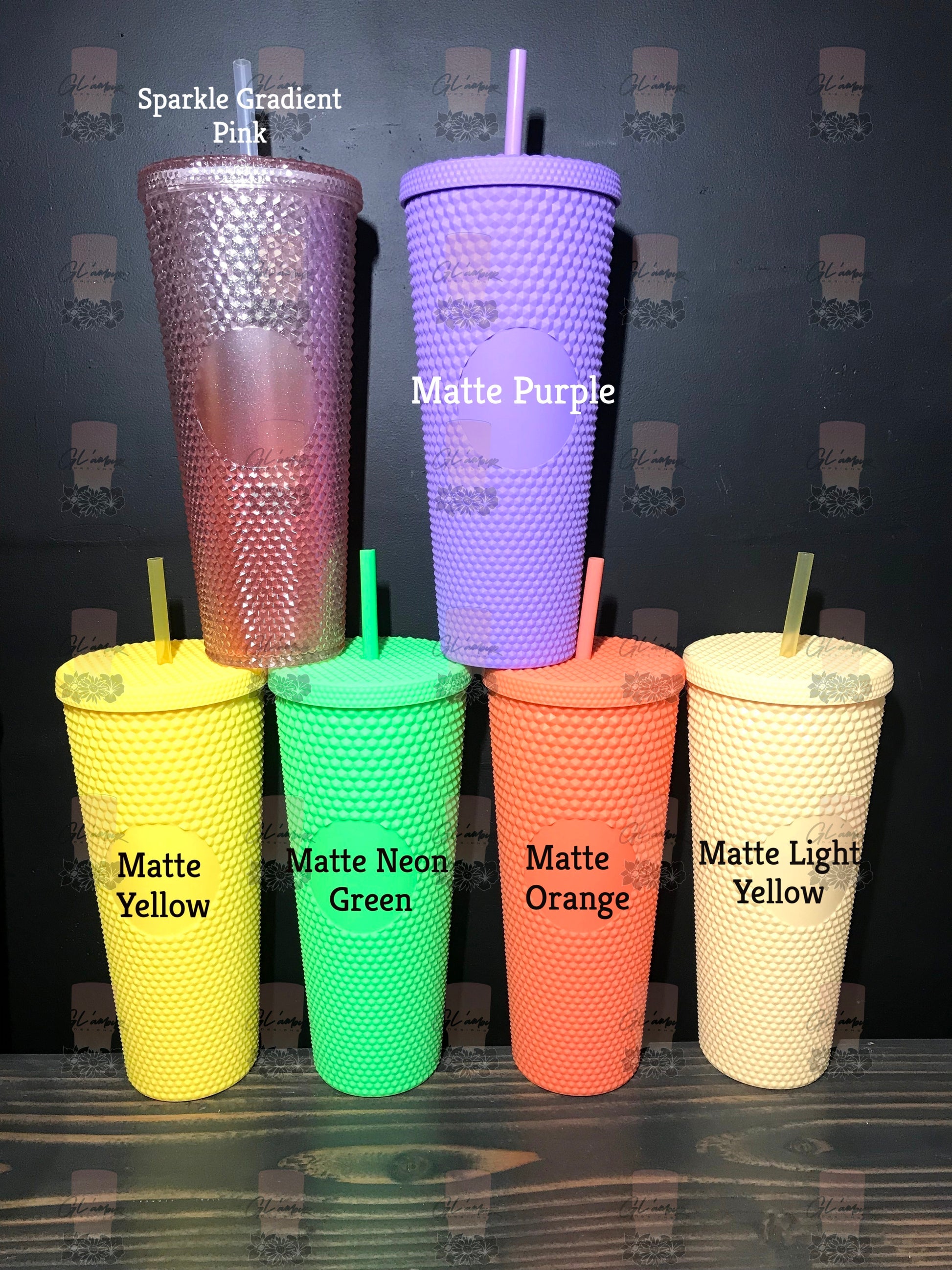Starbucks Matte Green Jelly Studded Cold Cup With Straw