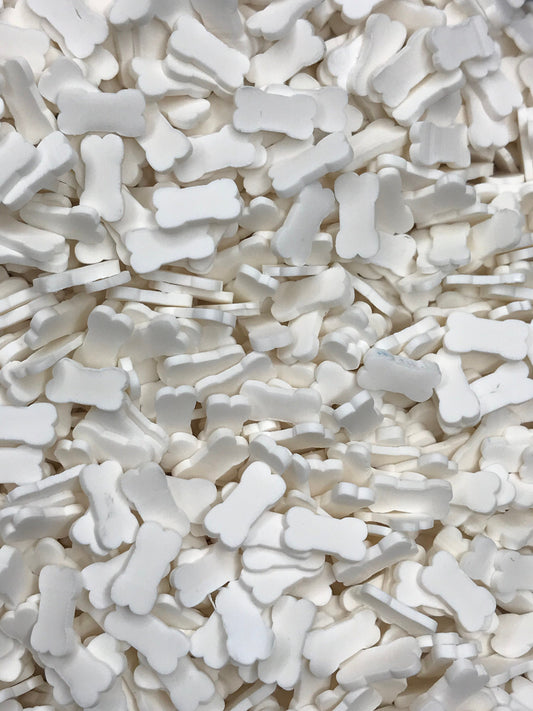 5mm White Bone Polymer Slices -small