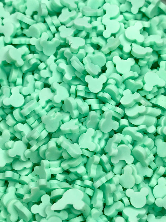 5mm Light Green Mouse Polymer Slices -small