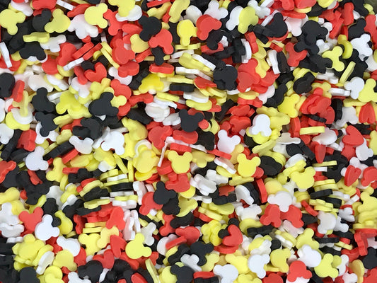 5mm White/Red/Black/Yellow Mouse Polymer Slices -small